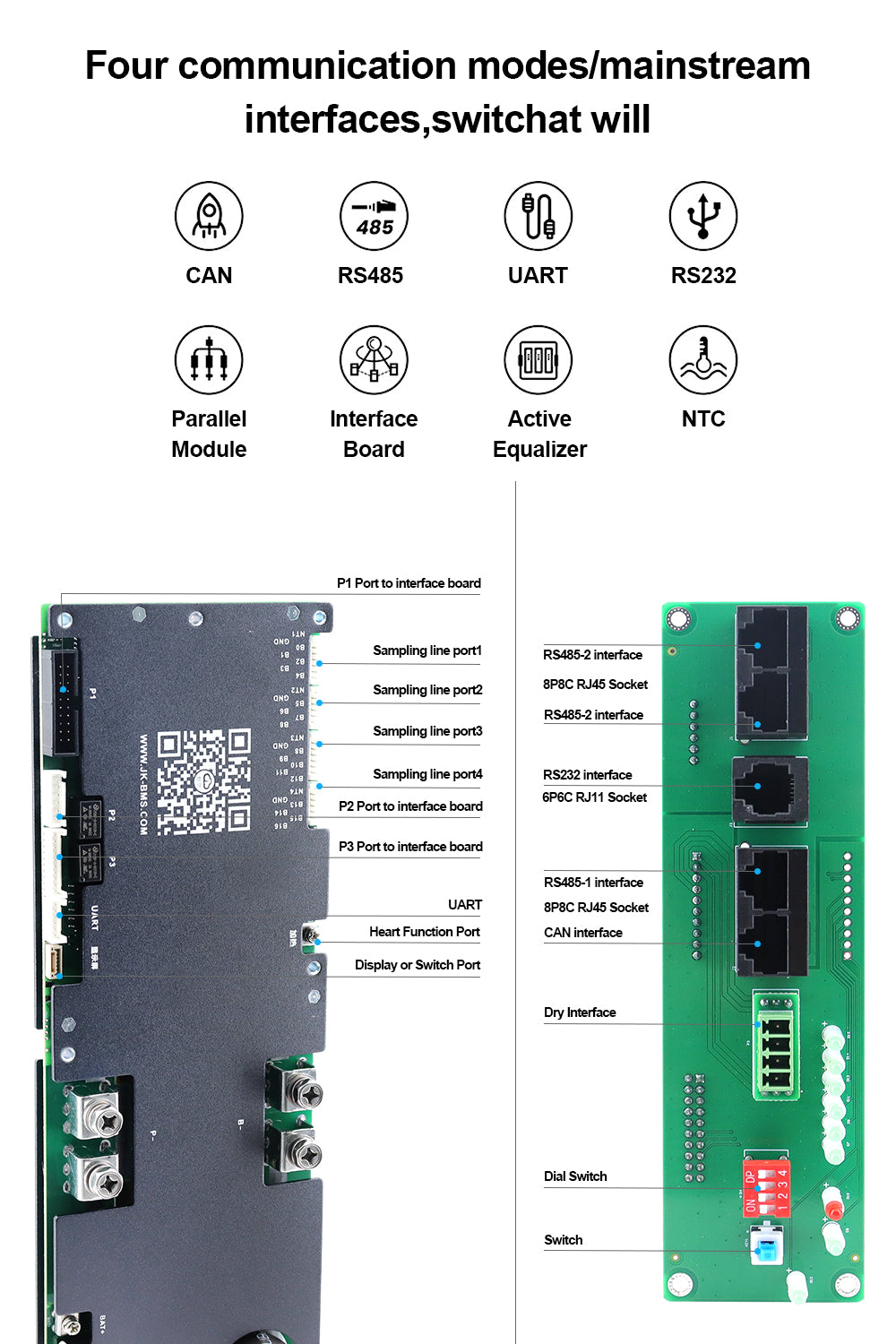 JKBMS JK-PB1A16S10P Internal Structure & Component View