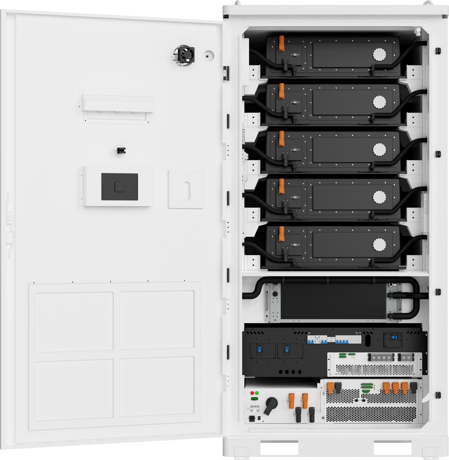 JKBMS BESS tout-en-un C&I | 241kWh / 261kWh Refroidissement liquide | LiFePO4 600-876V | PCS 125kW + MPPT solaire en option | Hybride / Hors réseau / Sur réseau