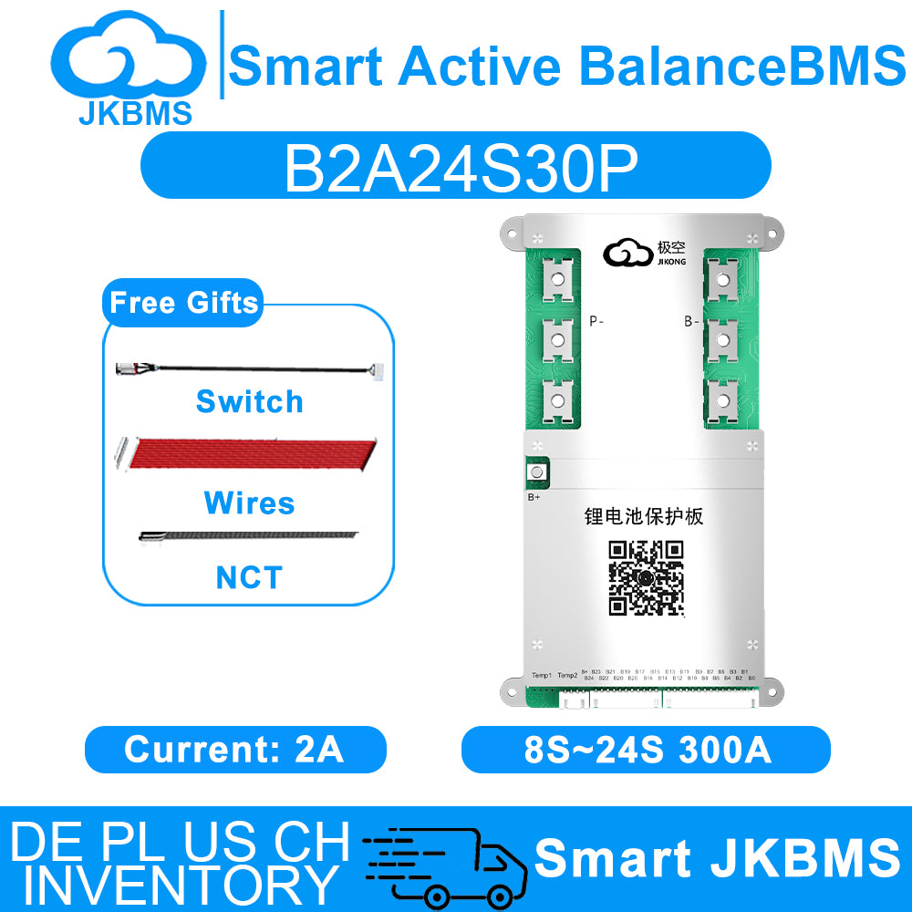 JKBMS JK-B2A24S30P 300A Smart BMS - Product Overview