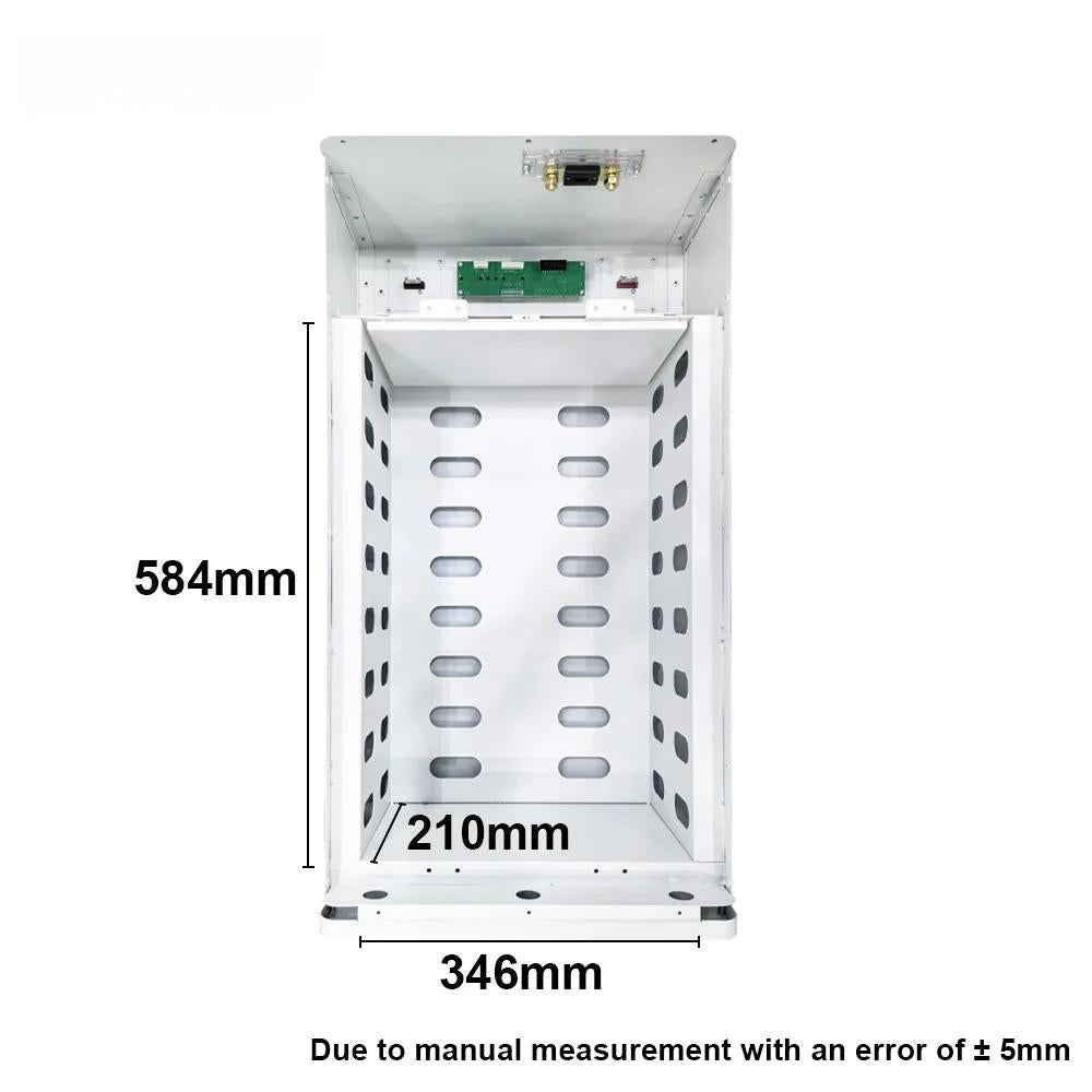 JKBMS ESS DIY Kits With Inverter BMS Roller & Vertical Chasis Lifepo4 51.2V 314Ah 16kWh Low Voltage Residential Chasis For Home Solar Energy Storage System EU Stock