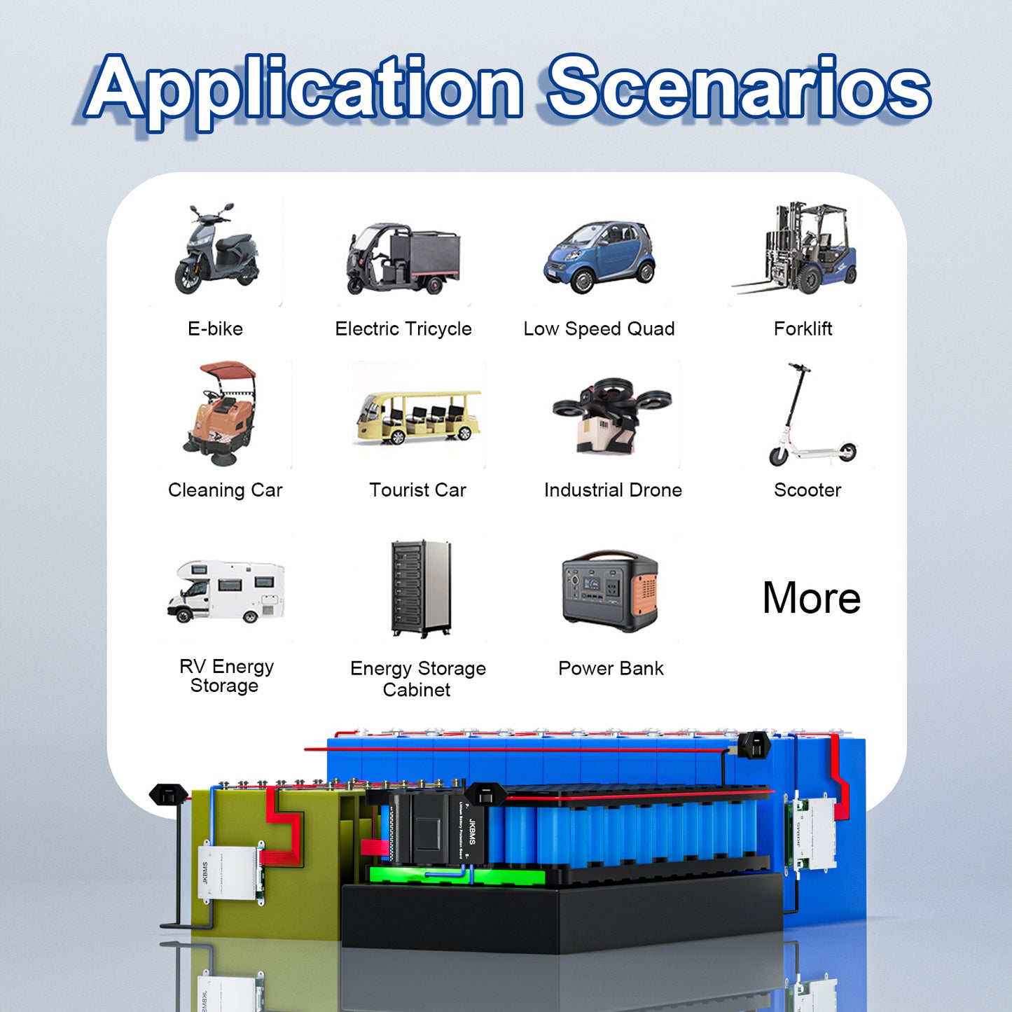 JKBMS JK-B2A24S30P-HC | 300A Smart BMS for Industrial EV & Heavy-Duty Applications | 8S-24S LiFePO4 Li-ion | 2A Active Balance + Heating + CAN