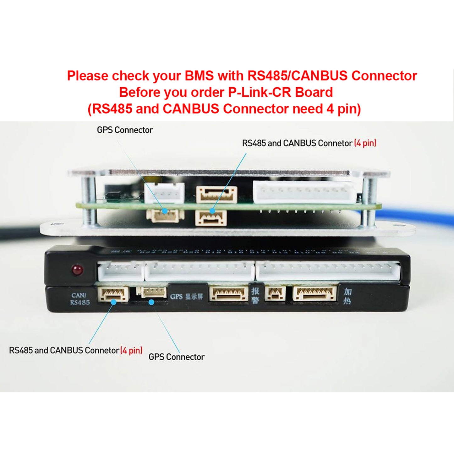 JKBMS P-Link-CR-V2.0 Communication Interface Board for Smart BMS Expansion and Parallel Connection