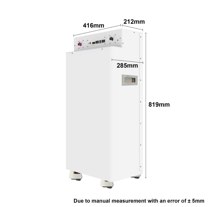JKBMS ESS DIY Kits With Inverter BMS Roller & Vertical Chasis Lifepo4 51.2V 314Ah 16kWh Low Voltage Residential Chasis For Home Solar Energy Storage System EU Stock
