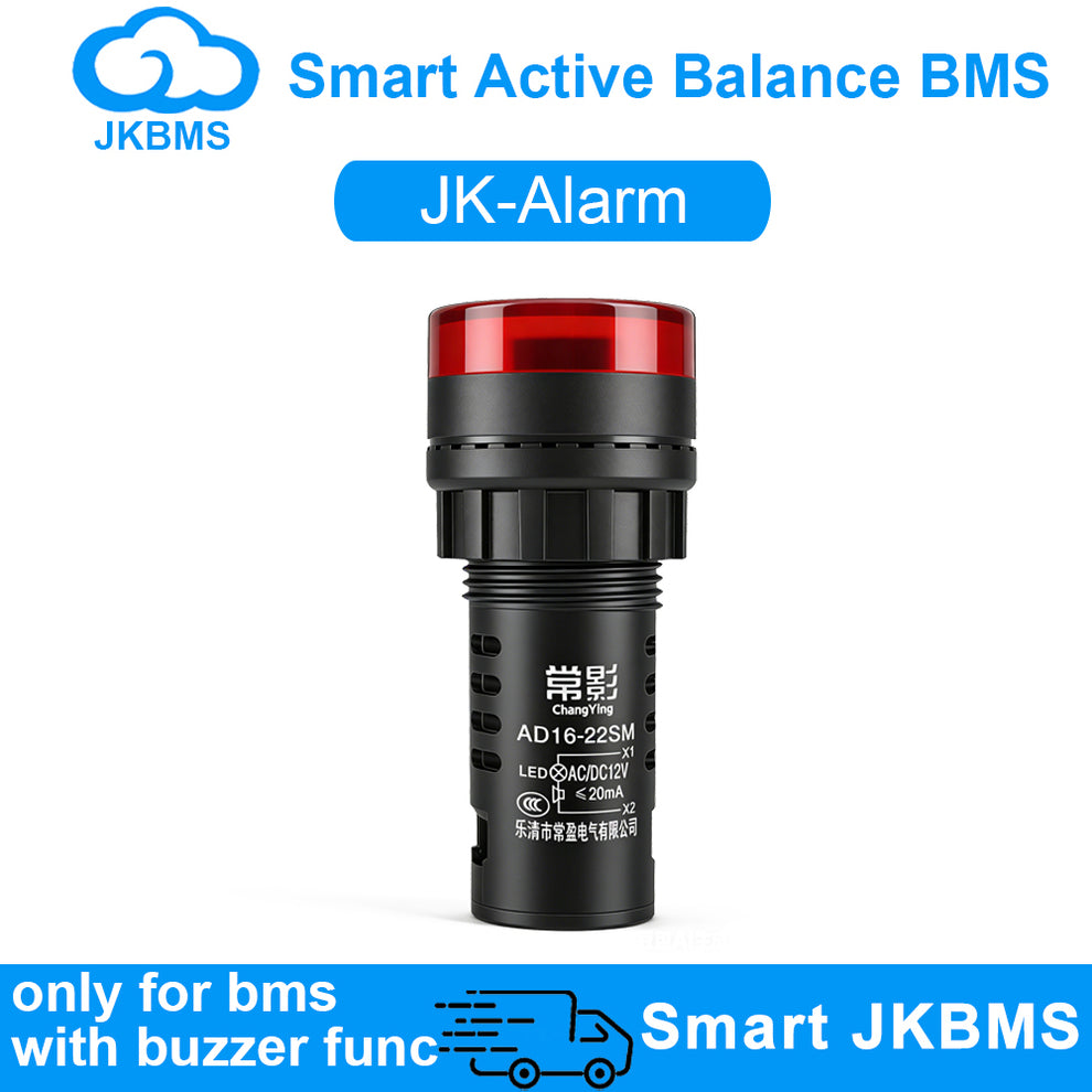 JKBMS External Alarm Buzzer Module - Smart BMS Battery Alert Accessory ...