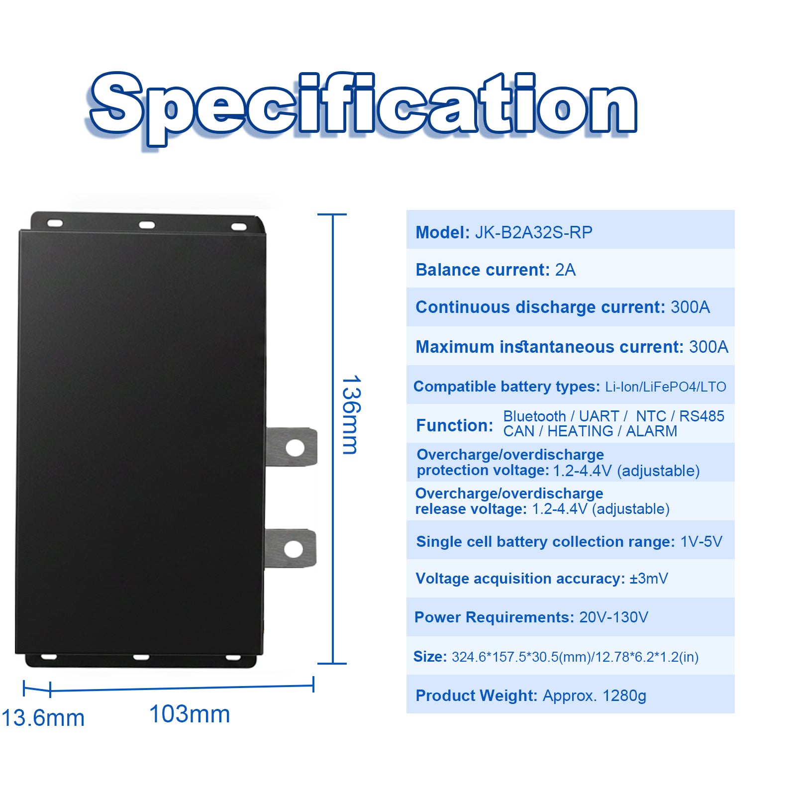 JK-B2A32S-RP Technical Specifications & Parameters
