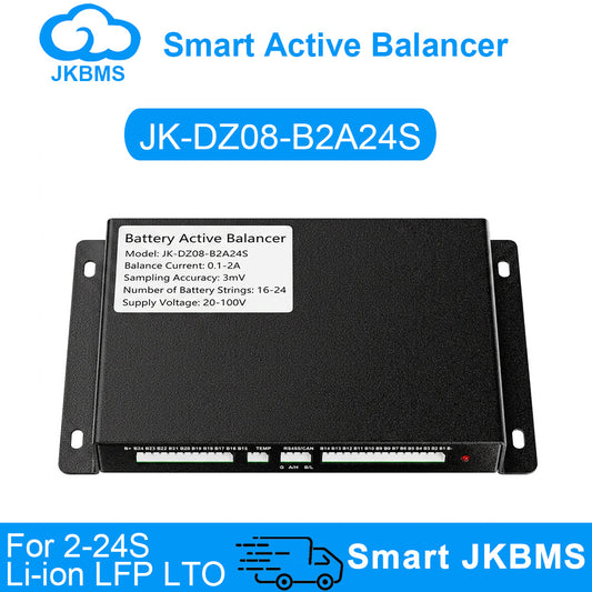 JKBMS Active Balancer JK-DZ08B2A24S — 2A 2~24S CAN Battery Equalizer with Cascade