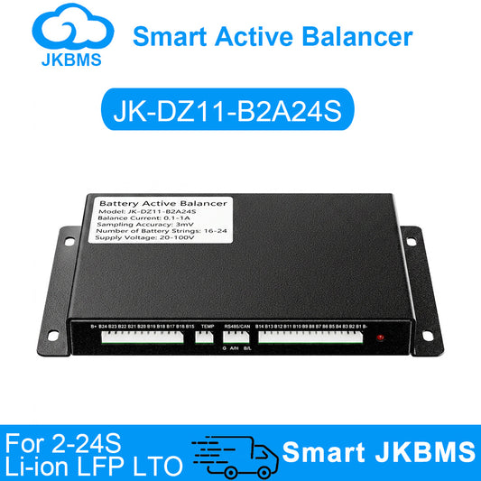 JKBMS Active Balancer JK-DZ11B2A24S — 2A 2~24S RS485 Battery Equalizer with Cascade