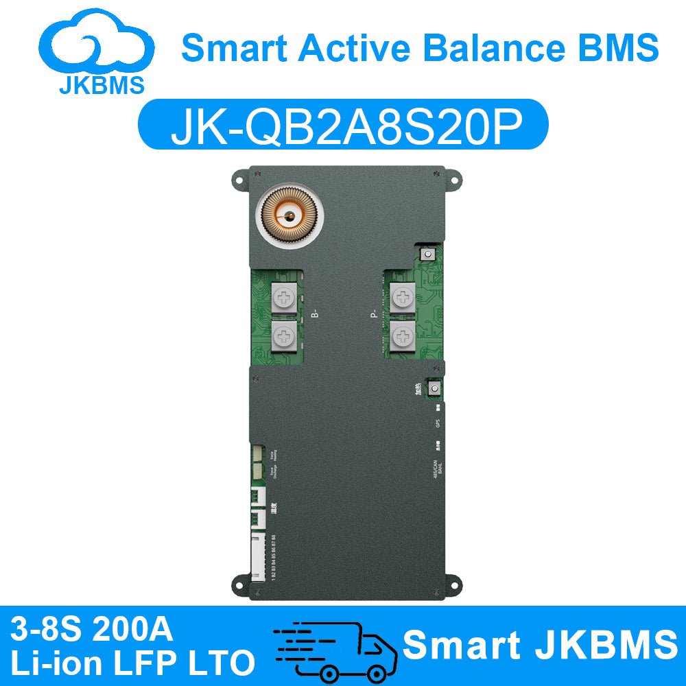 JKBMS JK-QB2A8S-20P Active Balance Starting BMS — Main Product Image