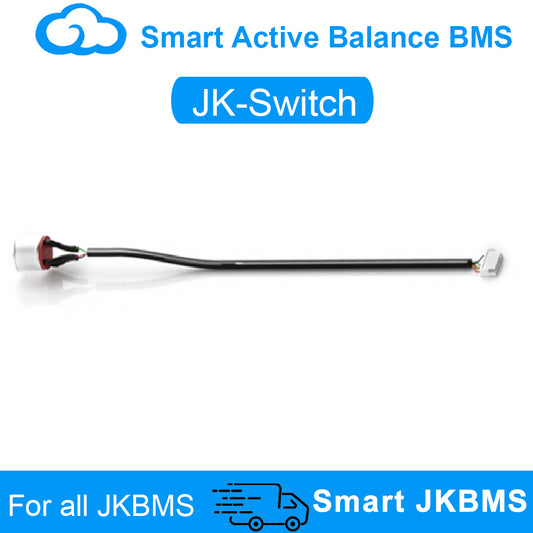JK BMS Power Switch with Red LED — GH1.25-6P to 1.5mm-4P, 50cm Cable